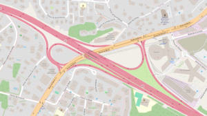 Emplacement d'Aquatis (Openstreetmap)